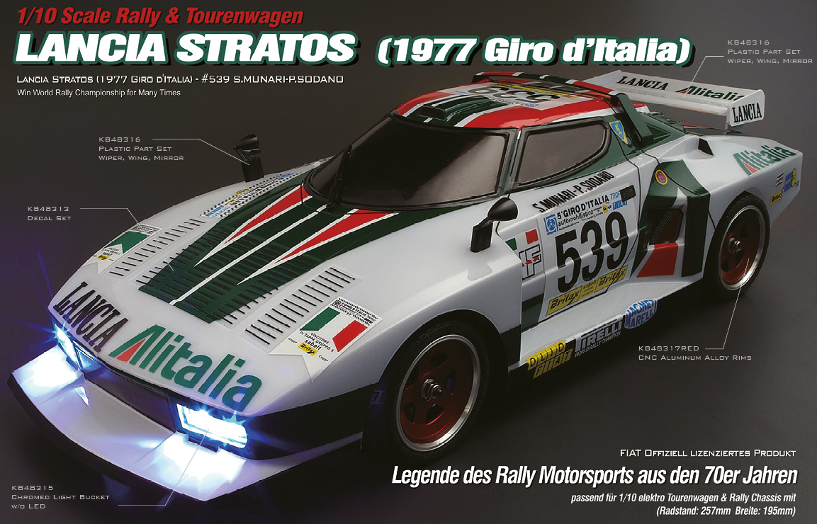 Killerbody Lancia Stratos - RC Cars, RC parts and RC accessories